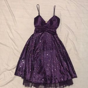 A purple dress